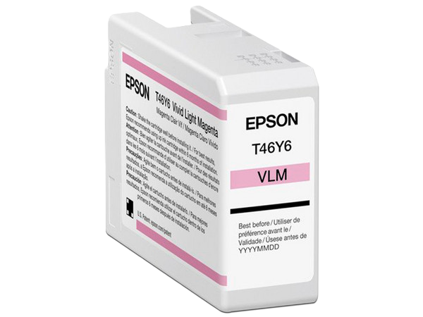 Cartucho Epson Modelo T46y Magenta Light, Para Plotter P900 50 Ml