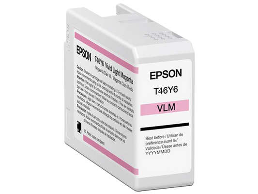 Cartucho Epson Modelo T46y Magenta Light, Para Plotter P900 50 Ml