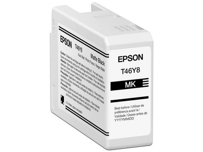 Cartucho Epson Modelo T46y Negro Mate, Para Plotter P900 50 Ml