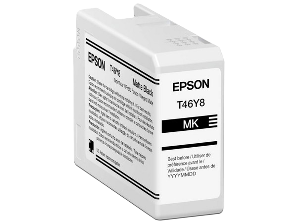 Cartucho Epson Modelo T46y Negro Mate, Para Plotter P900 50 Ml