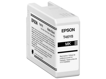 Cartucho Epson Modelo T46y Negro Mate, Para Plotter P900 50 Ml