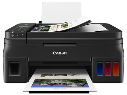 Multifuncional Canon G4110, Tinta Continua, Ipm 8.8 Negro/5.0 Color, Usb, Wifi, Simplex, Cama Plana Carta/ Adf Oficio/8.5x14, Consumibles Gi-190