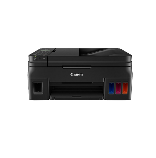 Multifuncional Canon G4110, Tinta Continua, Ipm 8.8 Negro/5.0 Color, Usb, Wifi, Simplex, Cama Plana Carta/ Adf Oficio/8.5x14, Consumibles Gi-190