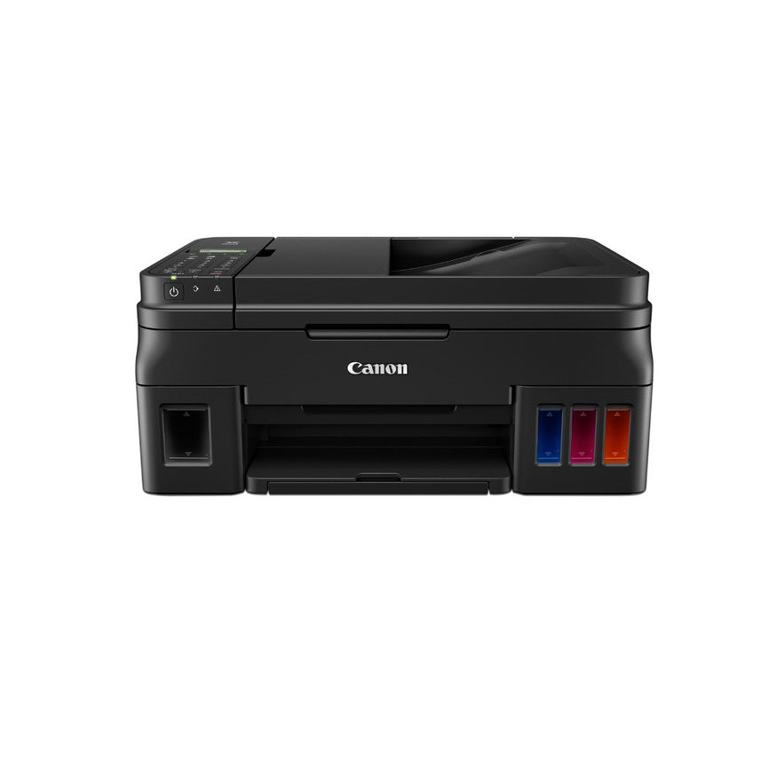 Multifuncional Canon G4110, Tinta Continua, Ipm 8.8 Negro/5.0 Color, Usb, Wifi, Simplex, Cama Plana Carta/ Adf Oficio/8.5x14, Consumibles Gi-190