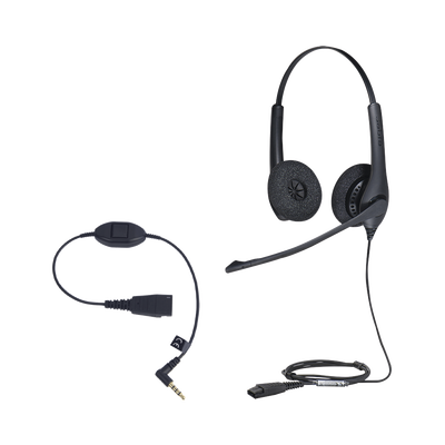 Kit, Diadema Con Cancelación De Ruido, Con Accesorio Para Conexiones 3.5mm Incluye Modelos Biz-1500-duo-qd Y Mobile-qd-35mm-sï»¿