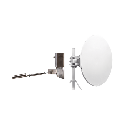 Antena Direccional De Alto Rendimiento, 4 Ft, Frecuencia De (4.9 A 6.1 Ghz), Alto Aislamiento Al Ruido, Ganancia De 35 Dbi, Soporte De Acero Inoxidable, Polaridad En 90 ° Y 45 °, Incluye Montaje.