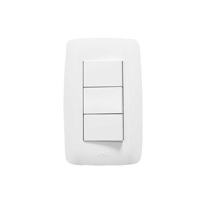 Apagador Escalera Triple De  127 V~60 Hz 10 A/ Color Blanco.