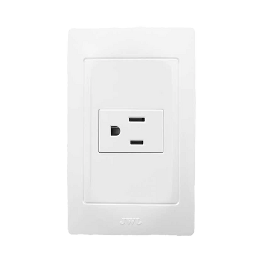 Contacto Sencillo de 127 V~60 HZ 15 A/ Color Blanco.