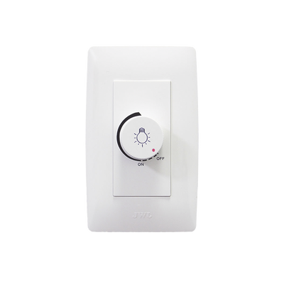 Dimmer Rotativo Para Lámpara Incandescentes / 300 W 127 V Ca / Color Blanco.