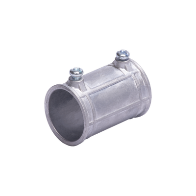 COPLE 1/2" (13MM) PARED DELGADA CON TORNILLO TIPO AMERICANO, GALVANIZADO - ETIQUETA VERDE