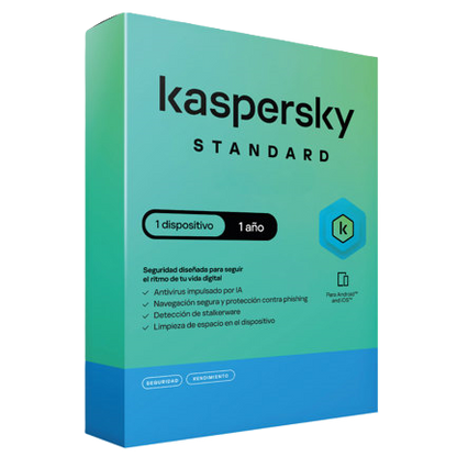Kaspersky Standard 1 Dispositivo 1 Año (fisica)