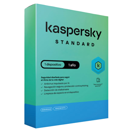 Kaspersky Standard 1 Dispositivo 1 Año (fisica)
