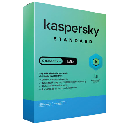 Esd Kaspersky Standard 10 Disp 1 Año
