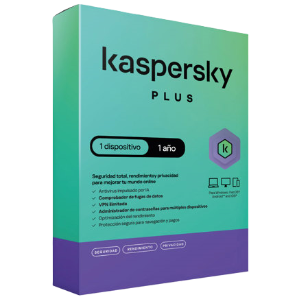 Kaspersky Plus 1 Dispositivo 1 Año (fisica)
