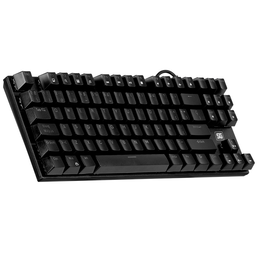 Teclado Vorago Start The Game Kb-600 Mecanico Tkl Rgb Rainbow Negro