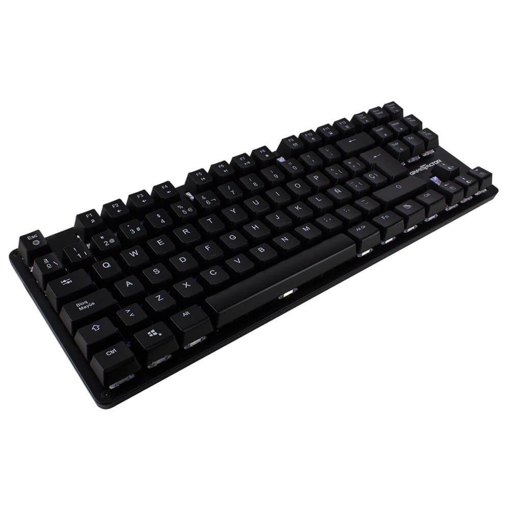 Teclado MecÁnico Tkl  / Game Factor /  Kbg500-bl, Rgb, Tenkeyless, Usb Negro
