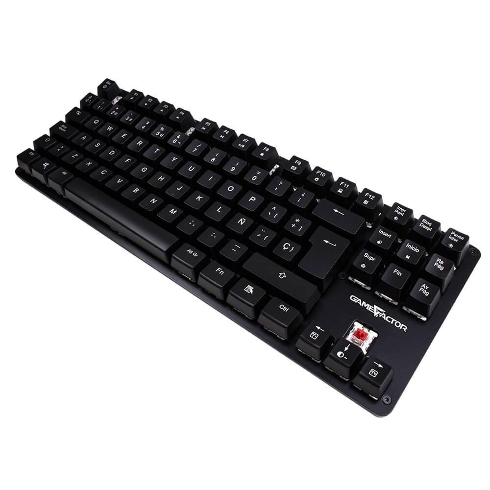 Teclado MecÁnico Tkl  / Game Factor /  Kbg500-bl, Rgb, Tenkeyless, Usb Negro