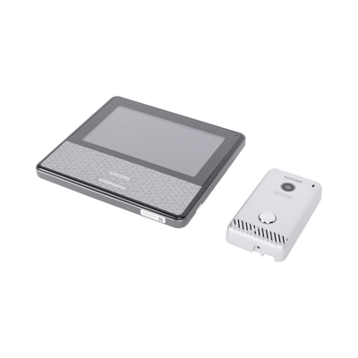 Kit De Videoportero Ip Color Negro / Apertura Con App / Súper Elegante / Monitor Wifi / Soporta 4 Monitores Y 2 Frentes De Calle/ Alimentacion 110vca
