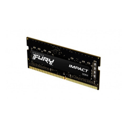 Memoria Ram Kingston Sodimm Ddr4 8gb 3200mt/s Fury Impact Black Cl20 260pin 1.2v C/difusor De Calor P/laptop Kf432s20ib/8