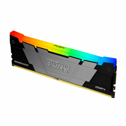 Memoria Ram Kingston Dimm Ddr4 16gb 3600mt/s Fury Renegade Black Xmp Rgb Cl16 288pin 1.35v C/disipador De Calor P/pc/gamer/alto Rendimiento Kf436c16rb12a/16