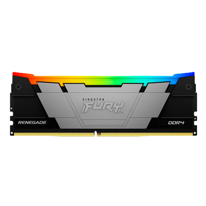 Memoria Ram Kingston Dimm Ddr4 32gb 3200mt/s Fury Renegade Black Xmp Cl16 288pin 1.35v C/disipador De Calor P/pc/gamer/alto Rendimiento Kf432c16rb2/32