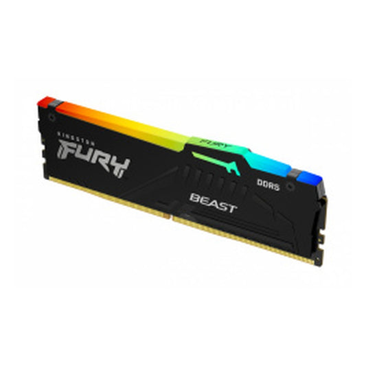 Memoria Ram Kingston Dimm Ddr5 8gb 6000mt/s Fury Beast Black Expo Rgb Cl36 288pin 1.35v C/disipador De Calor P/pc/gamer/alto Rendimiento Kf560c36bbea-8