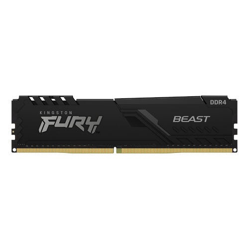 Memoria Ram Kingston Dimm Ddr4 8gb 3600mt/s Fury Beast Black Xmp Cl17 288pin 1.35v C/disipador De Calor