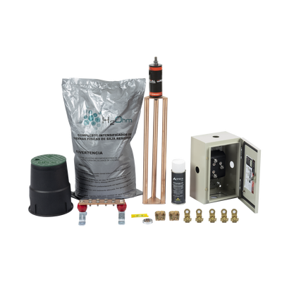 Kit De Tierra Física Con Electrodo Magnetoactivo Capacidad Max: 400 Amp