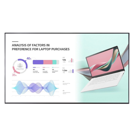 Monitor De SeÑalizacion Digital Lg De 86 Uso 24/7 Brillo 500 Nits Bisel 14.9 B Profundidad 57.9 Mm Interfaz Hdmi 3 / Dp / Dvi-d / Usb 2.0 / Rs232c / Rj45 / Audio / Ir