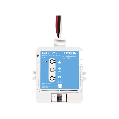 (RadioRA2) Relay control de iluminación 0-10V, carga 5A, 120/277V, compatible con RadioRA2, RA2Select y RR3.