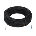 Rollo de Fibra Óptica Drop Redonda G657A2 Monomodo Simplex de 200 Metros con Conectores SC/UPC-SC/UPC para Instalaciones Aéreas o a la Intemperie