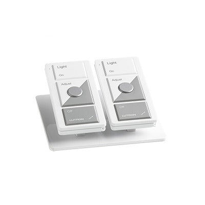 Base De Mesa Para Dos Controles Remotos Inalámbricos Lutron. Con Goma Para Evitar Deslizamiento.