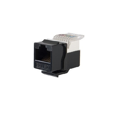 Módulo Jack Keystone Cat5e Sin Herramienta (toolless) Para Faceplate - Color Negro