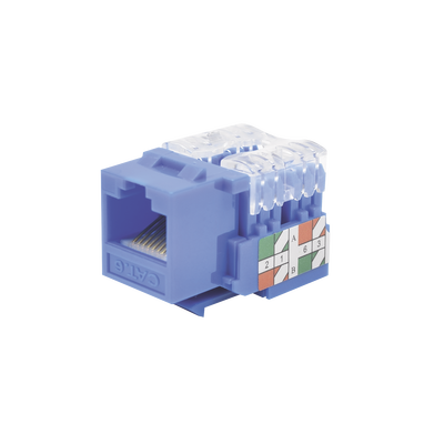 Módulo Jack 110 Cat6, Keystone Para Faceplate - Color Azul
