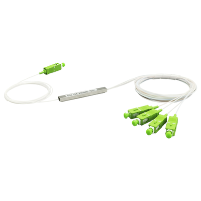 Splitter (divisor Óptico) Tipo Plc, De 1x4, Conectores Sc/apc