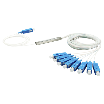 Splitter (divisor Óptico) Tipo Plc, De 1x8, Conectores Sc/upc