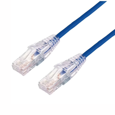 Cable De Parcheo Slim Utp Cat6a - 2 M Azul, Diámetro Reducido (28 Awg)