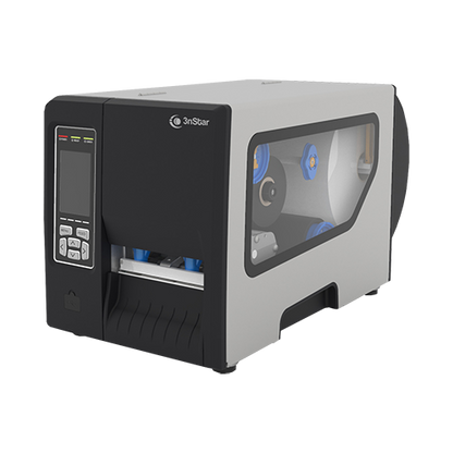 Impresora De Etiquetas 3nstar Ltt644 , Transferencia Termica Y Termica Directa, DiseÑo Industrial Gris/ Negro  Con Facil Carga De Cinta Y Etiqueta  , Usb,lan Y Serial , 200mm/s, 300 Dpi