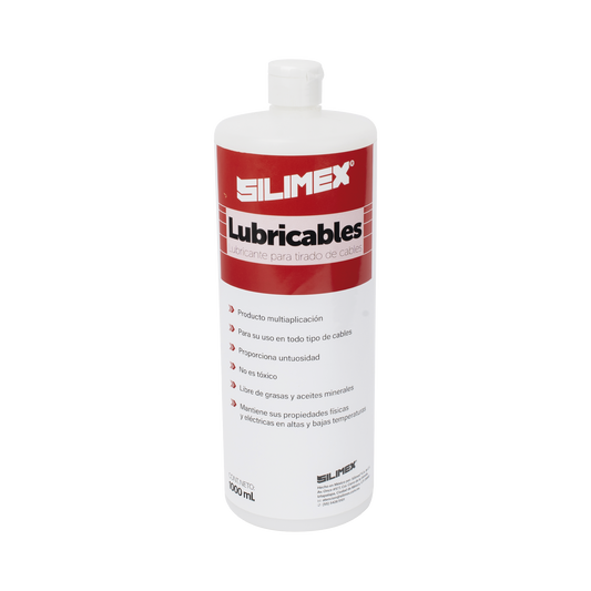 Lubricante Dieléctrico de Alta Eficiencia para Jalado de Cables Sin Daños /  No es Tóxico  y Compatible con Todo Tipo de Cable /  Deslizamiento de Cables Seguro, Sin Fricción y Sin Riesgos / Presentación de 1 Litro
