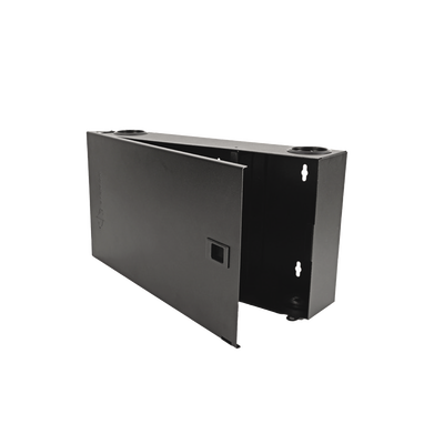 (lvw-f4-01) Fiber, Enclosure, Lightverse, Wall Mount, Fixed Access, 4 Openings, Black