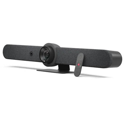 Sistema De Videoconferencia Logitech Rally Bar All In One 4k 30fps Zoom 15x Hd Ideal Para Salas Medianas Y Grandes Grafito.