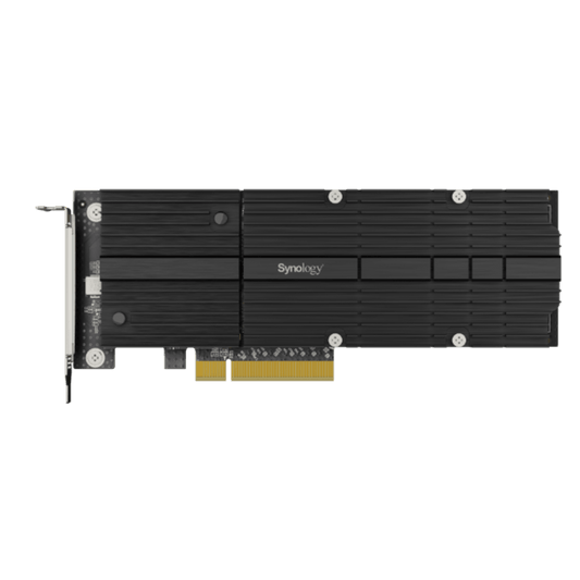 Tarjeta Adaptadora Synology De Ssd M.2 Doble Ranura Para Aceleracin De Cach/ Interfaz Pcie Nvme /factor De M.2 22110 /m.2 2280