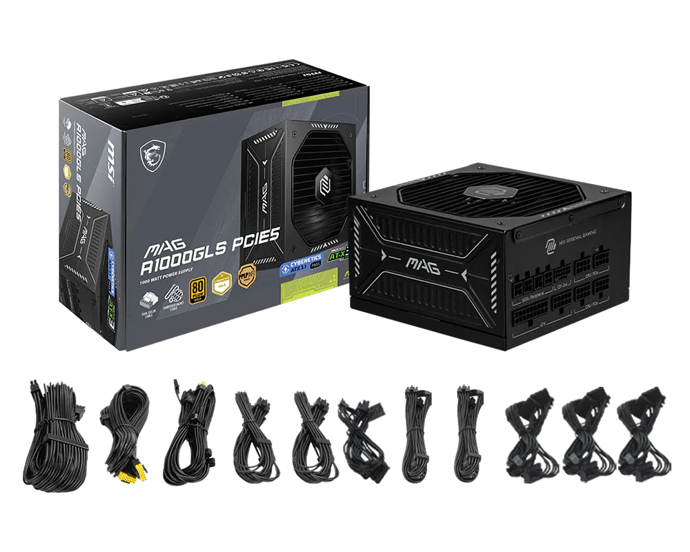 Fuente De Poder Msi 1000w/80 Plus Gold /negro/atx/modular