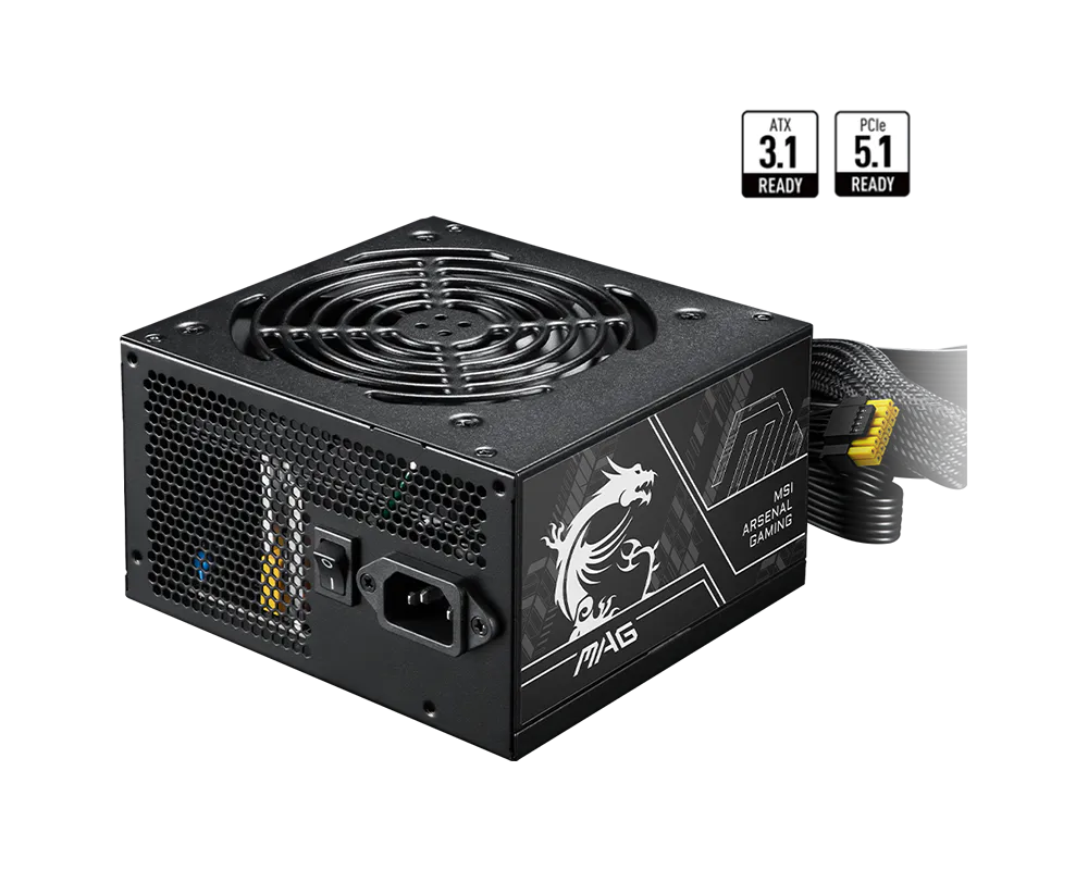 Fuente De Poder Msi Mag A650gn Ii 650w/80 Plus Gold/negro/atx/no Modular