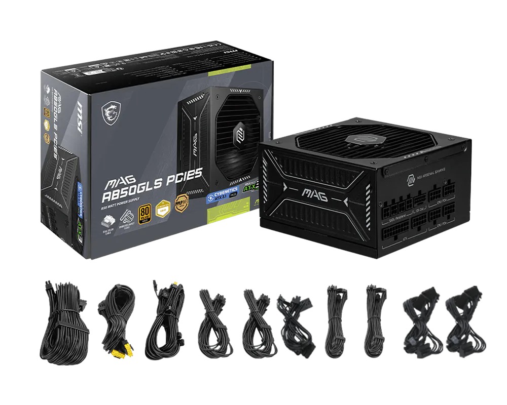 Fuente De Poder Msi 850w/80 Plus Gold /negro/atx/modular