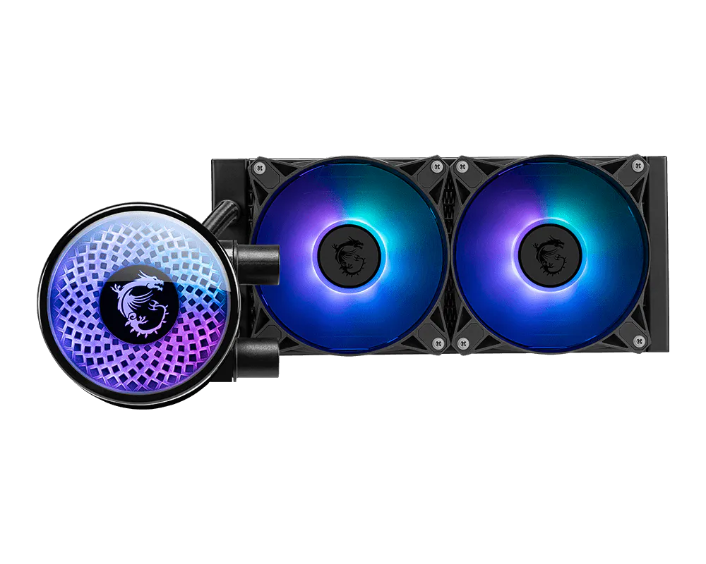 Disipador De Enfriamiento Liquido Msi Mag Coreliquid A12 240 / Black/ 240mm / Intel ,1700, 1851 / Amd Am5, Am4 / Rgb