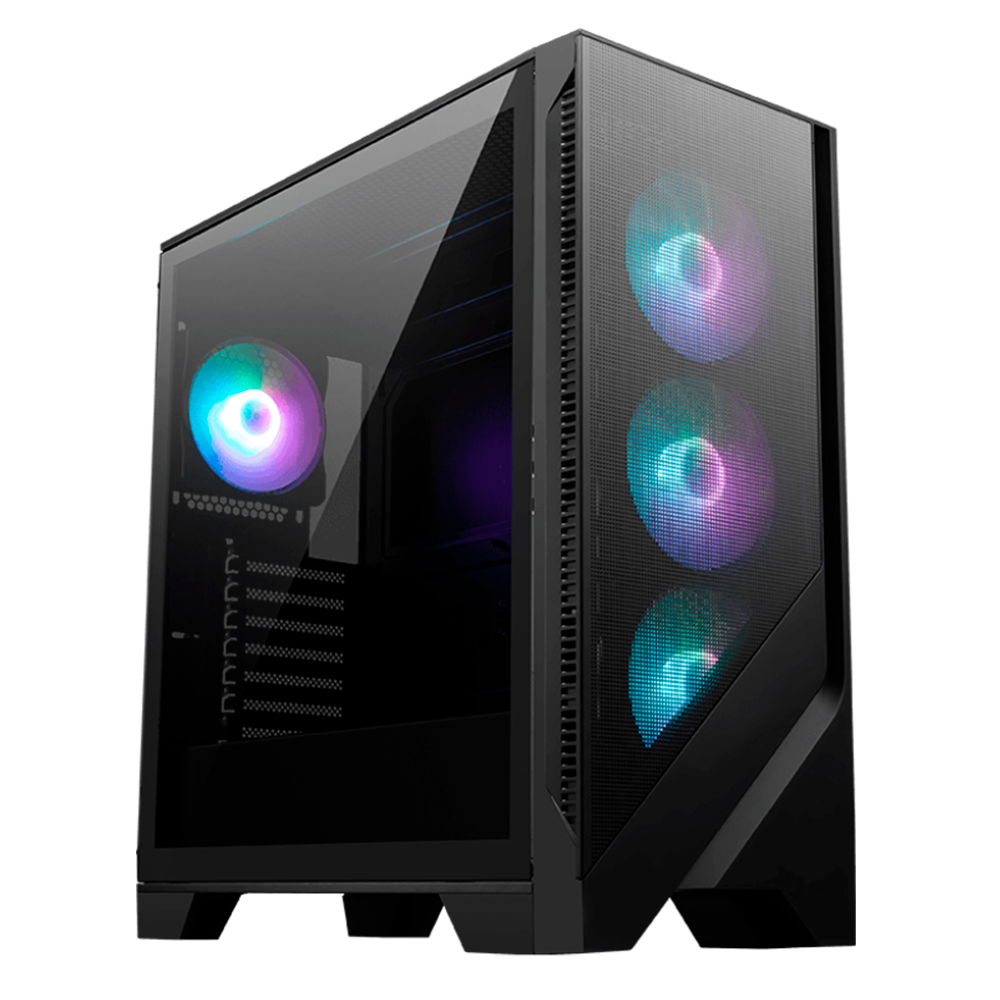 Gabinete Gaming Msi Mag Forge 321r Airflow / Media Torre / Atx/micro Atx/mini Itx/ Negro/ Sin Fuente/pc/gamer