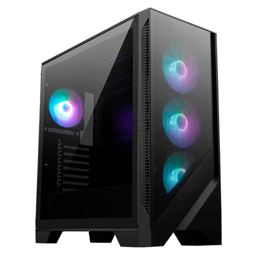 Gabinete Gaming Msi Mag Forge 321r Airflow / Media Torre / Atx/micro Atx/mini Itx/ Negro/ Sin Fuente/pc/gamer