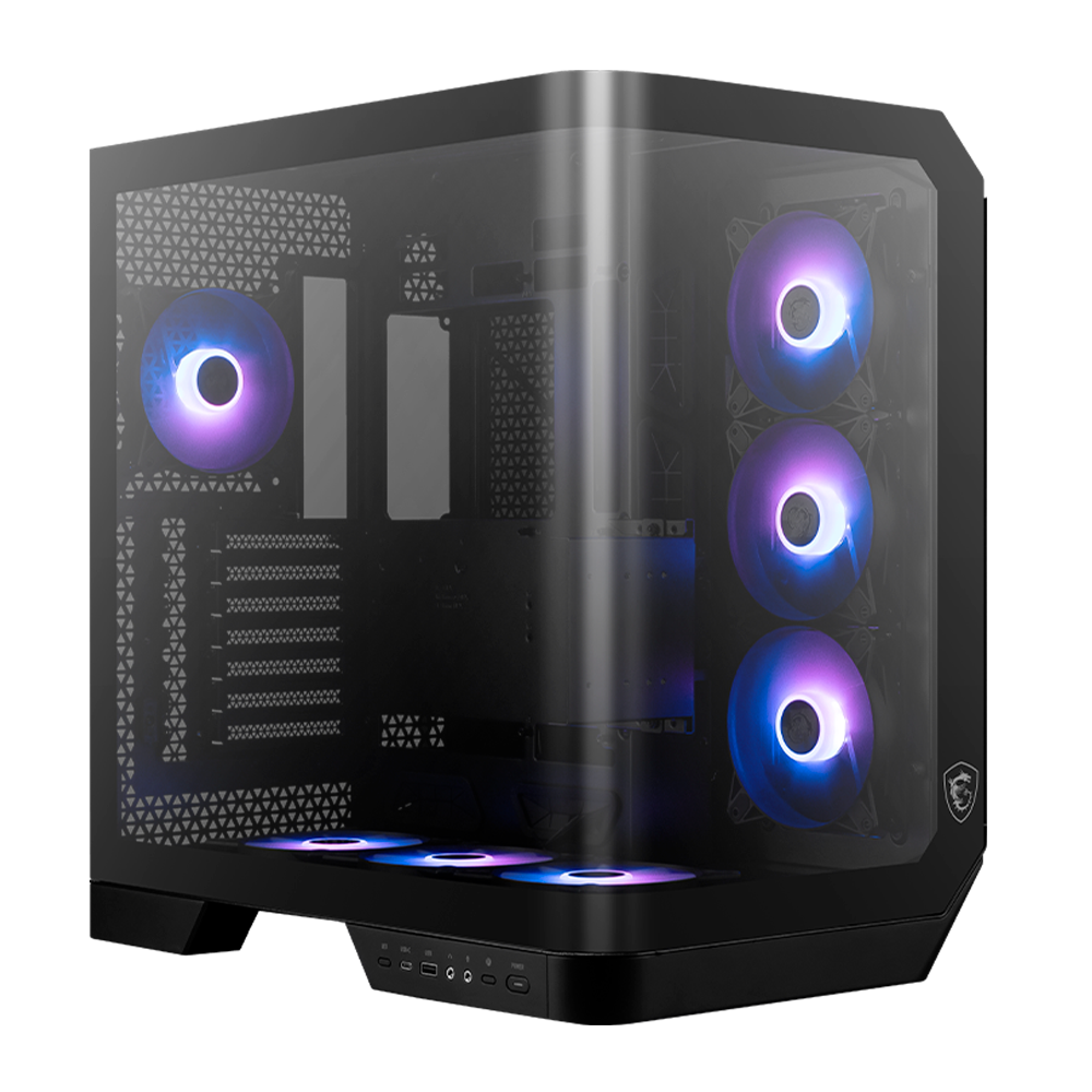 Gabinete Gaming Msi Mag Pano 120r Pz / Media Torre / Atx/micro Atx/mini Itx/ Negro/ Sin Fuente/pc/gamer