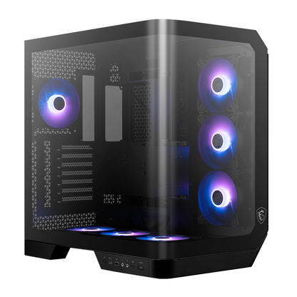 Gabinete Gaming Msi Mag Pano 120r Pz / Media Torre / Atx/micro Atx/mini Itx/ Negro/ Sin Fuente/pc/gamer